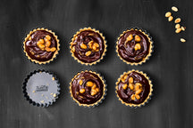 Molde para Tarta / Molde para Hornear / Molde para Quiche con Base Desmontable Premium Baking ø 10 x 2 cm - 6 Piezas