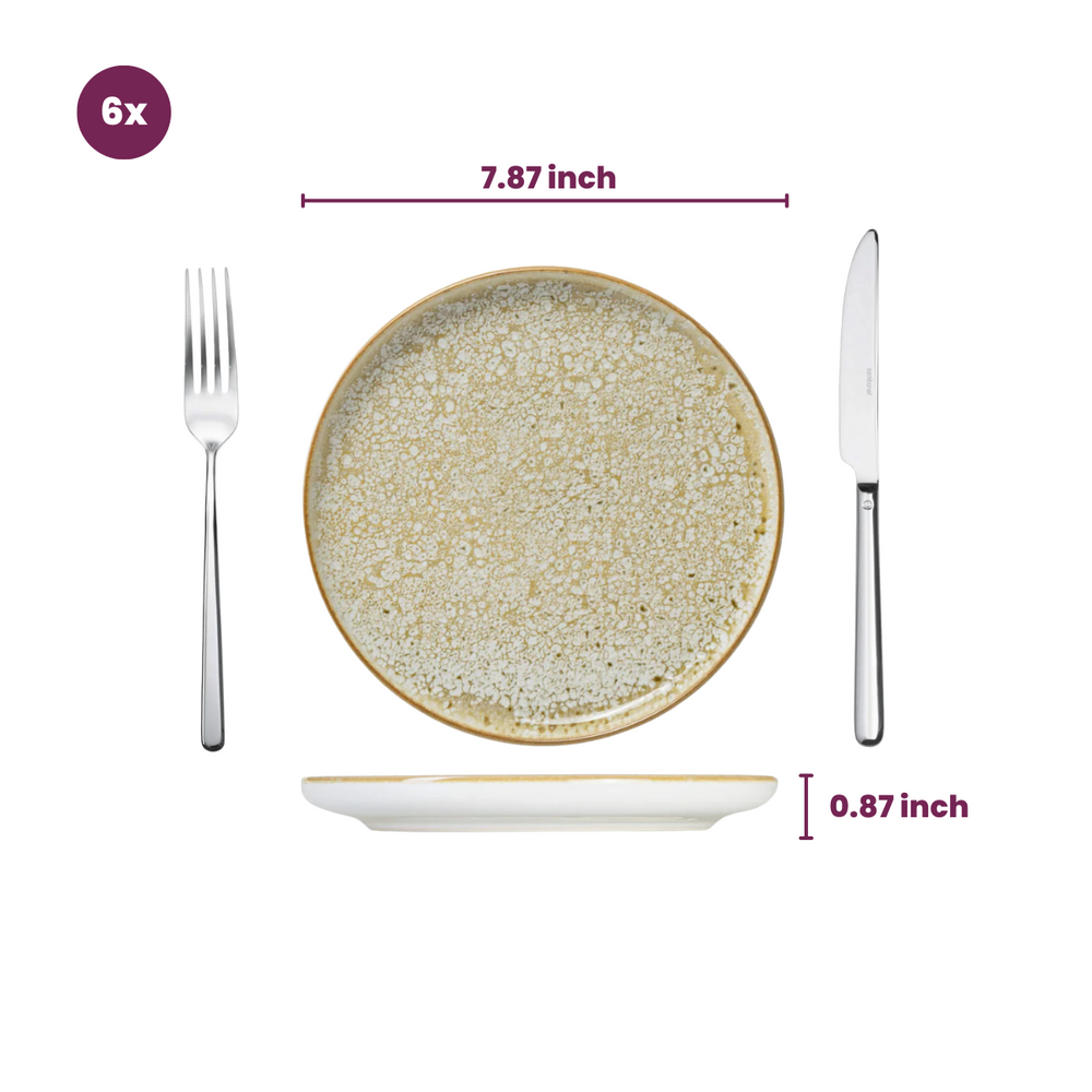 Platos de desayuno / postre Cosy & Trendy - Baltic Luna ø 20 cm - 6 piezas