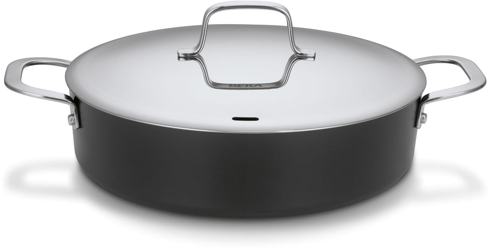 Cazuela / Sartén para saltear con tapa Beka Maestro Alu ø 28 cm - recubrimiento antiadherente cerámico