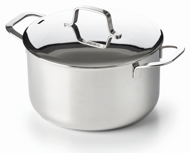 Olla Beka Maestro Acero inoxidable con tapa ø 24 cm / 5.1 litros - apto para todas las fuentes de calor