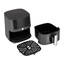BerlingerHaus Airfryer XXXL Mat Antraciet - con ventana - 8 litros - 1650W