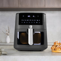 BerlingerHaus Airfryer XXXL Mat Antraciet - con ventana - 8 litros - 1650W