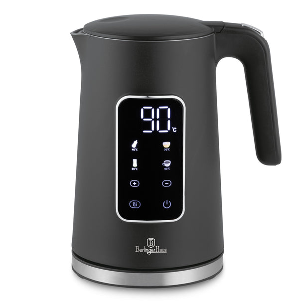 BerlingerHaus kettle Digital Mat Antraciet - Temperature setting - 1.7 liter - 2200W