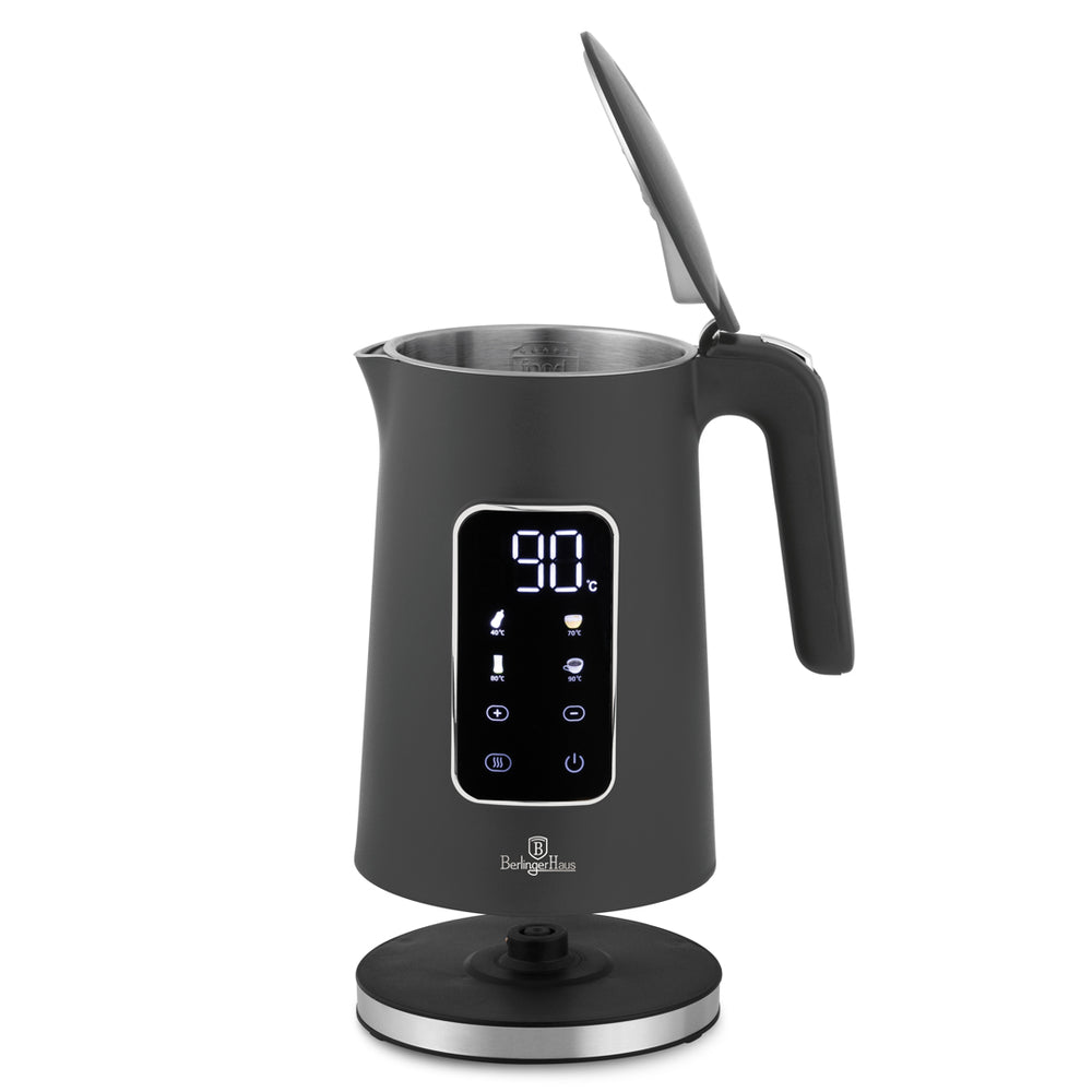 BerlingerHaus kettle Digital Mat Antraciet - Temperature setting - 1.7 liter - 2200W