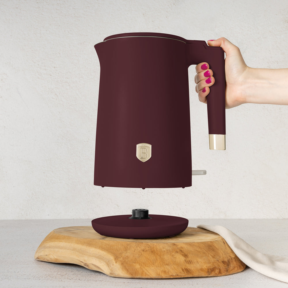 BerlingerHaus kettle Doble pared mate burdeos - 1.7 litros - 1800W