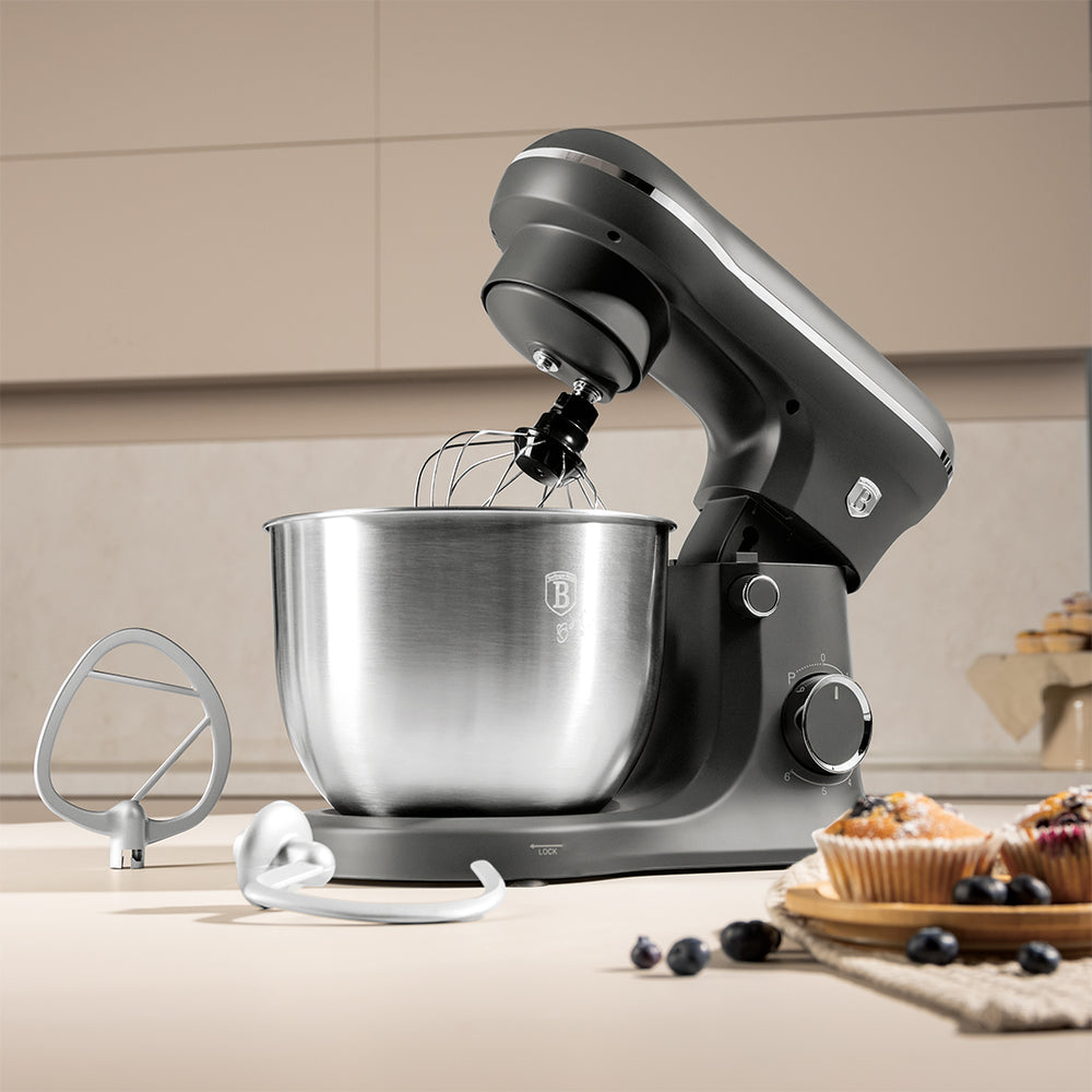 BerlingerHaus máquina de cocina mate antracita - RVS bol 5 litros - 1500W