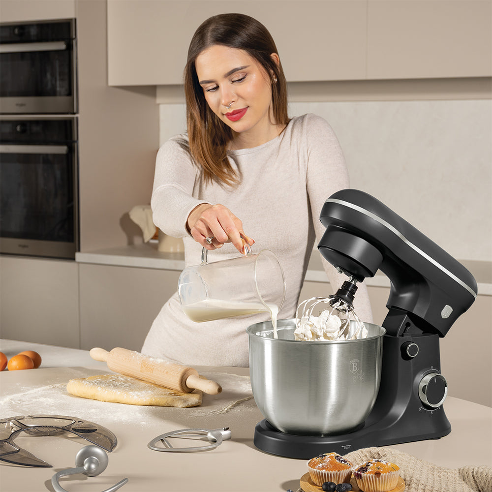 BerlingerHaus máquina de cocina mate antracita - RVS bol 5 litros - 1500W