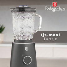 BerlingerHaus licuadora Mat antraciet - jarra de vidrio - 1.5 litros - 1000W