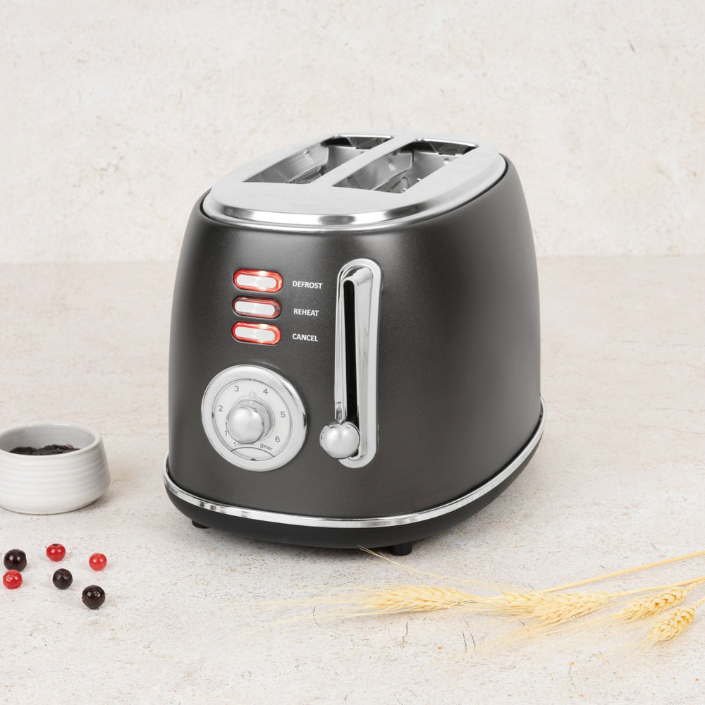 BerlingerHaus Tostadora Mate Antracita - 2 Ranuras - 850 W