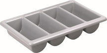Hendi Caja para Cubiertos - 4 Compartimentos GN 1/1 - Gris