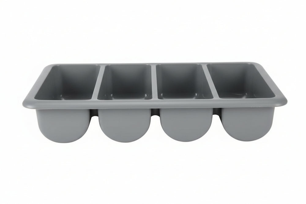 Hendi Caja para Cubiertos - 4 Compartimentos GN 1/1 - Gris