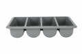 Hendi Caja para Cubiertos - 4 Compartimentos GN 1/1 - Gris