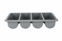 Hendi Caja para Cubiertos - 4 Compartimentos GN 1/1 - Gris