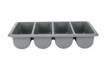 Hendi Caja para Cubiertos - 4 Compartimentos GN 1/1 - Gris