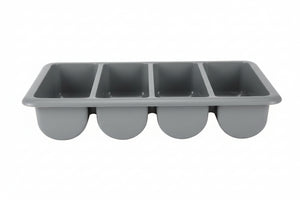 Hendi Caja para Cubiertos - 4 Compartimentos GN 1/1 - Gris