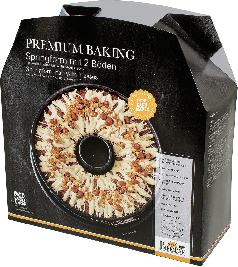 Molde Desmontable Birkmann Premium Baking con 2 Bases - Base Esmaltada - Libre de PFOA - ø 26 cm
