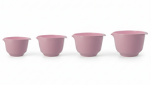 Birkmann Set de Cuencos Mezcladores / Cuencos para Masa Cuencos de colores 4 piezas - 1.5, 2, 3 y 4 Litros - Rosa Seda