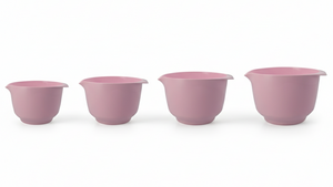 Birkmann Set de Cuencos Mezcladores / Cuencos para Masa Cuencos de colores 4 piezas - 1.5, 2, 3 y 4 Litros - Rosa Seda