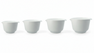 Birkmann Set de Cuencos Mezcladores / Cuencos para Masa Cuencos de colores 4 piezas - 1.5, 2, 3 y 4 Litros - Blanco