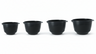 Birkmann Set de Cuencos Mezcladores / Cuencos para Masa Cuencos de colores 4 piezas - 1.5, 2, 3 y 4 Litros - Gris Frío