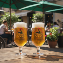 Vasos de cerveza Birra Moretti 250 ml - 2 unidades