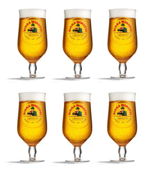 Vasos de cerveza Birra Moretti - 250 ml - 6 unidades