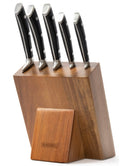 Bloque de cuchillos Blackwell - Deluxe - Cuchillo de chef, cuchillo para pan, cuchillo para carne, cuchillo de oficina y cuchillo pelador 6 piezas