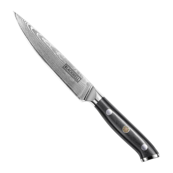 Cuchillo de oficina Blackwell estilo japonés - 67 capas de acero damasco - VG10 - 12,5 cm