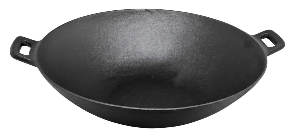 Blackwell wok / wadjan hierro fundido ø 32 cm / 3.3 liter - adecuado para todas las fuentes de calor - sin capa antiadherente