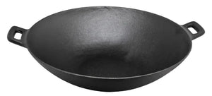 Blackwell wok / wadjan hierro fundido ø 32 cm / 3.3 liter - adecuado para todas las fuentes de calor - sin capa antiadherente
