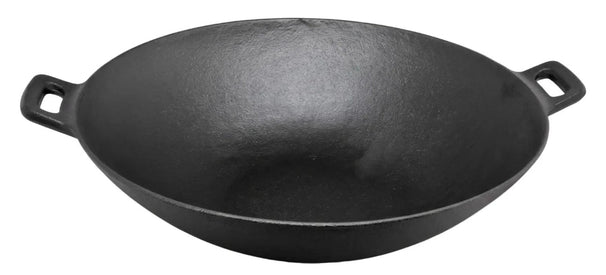 Blackwell wok / wadjan hierro fundido ø 32 cm / 3.3 liter - adecuado para todas las fuentes de calor - sin capa antiadherente