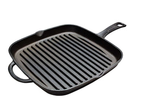 Blackwell grillpan hierro fundido - 26 x 26 cm - geschikt voor alle warmtebronnen - zonder anti-aanbaklaag