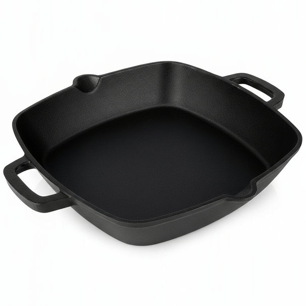 Fuente para horno Blackwell de hierro fundido - 25 x 25 cm / 2 litros - sin capa antiadherente