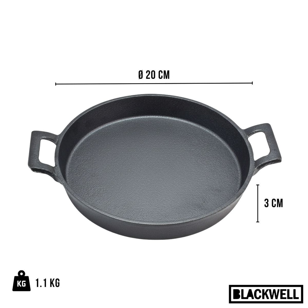Sartén Blackwell con asas Hierro fundido - ø 20 cm - sin capa antiadherente