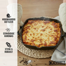 Fuente para horno Blackwell de hierro fundido - 25 x 25 cm / 2 litros - sin capa antiadherente