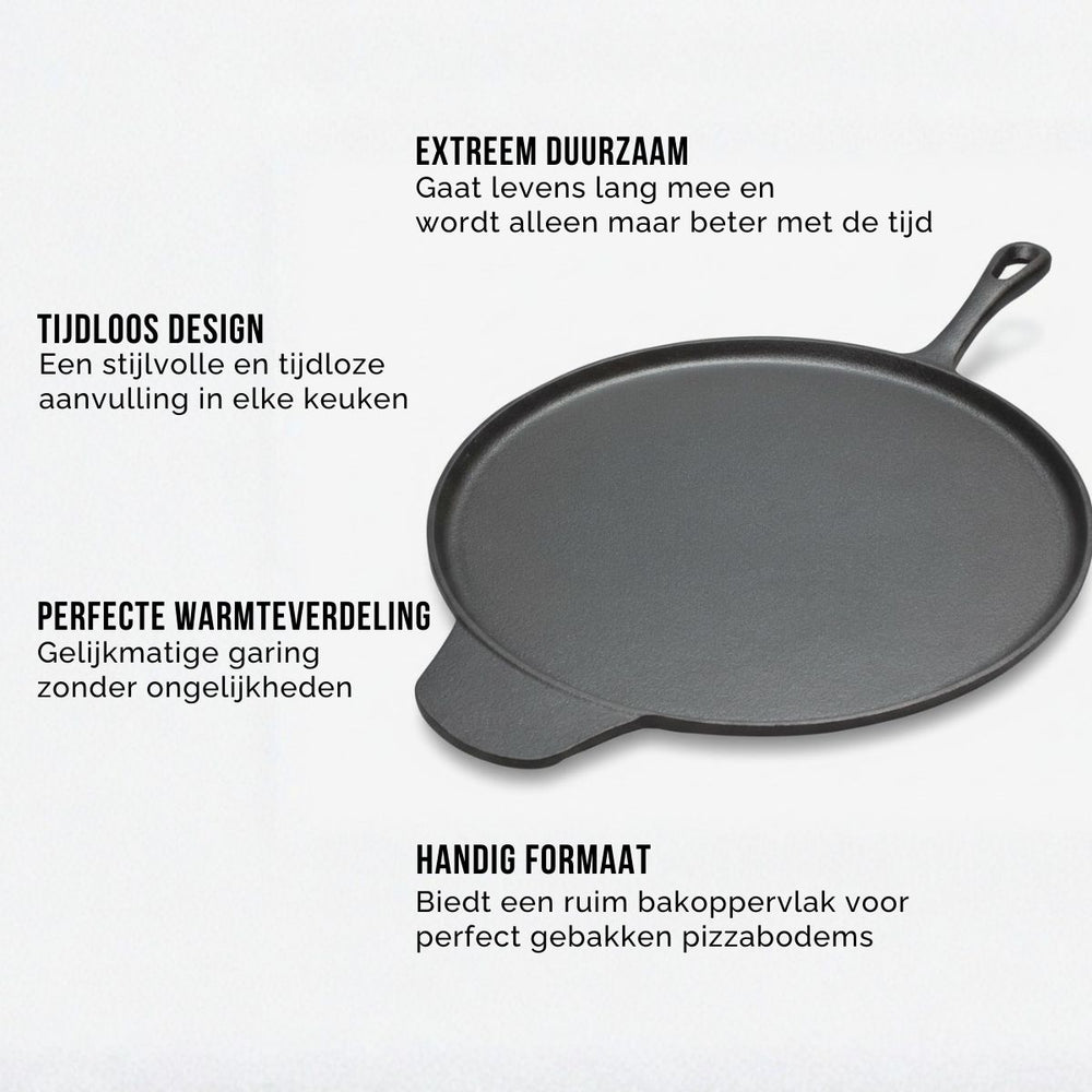 Sartén para pizza Blackwell de hierro fundido ø 30 cm