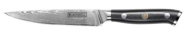 Cuchillo de oficina Blackwell estilo japonés - 67 capas de acero damasco - VG10 - 12,5 cm