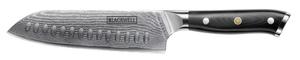 Cuchillo Santoku Blackwell estilo japonés - 67 capas de acero damasco - VG10 - 19 cm