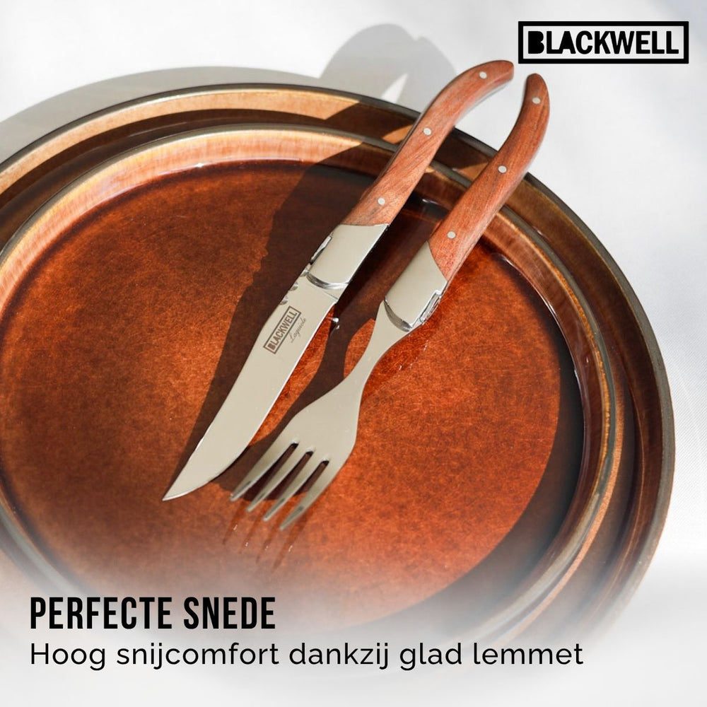Cuchillos de bistec Blackwell Laguiole - Madera de rosa - 6 piezas