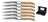 Cuchillos de bistec Blackwell Laguiole - Raw Black Lemmet - Madera de olivo - 6 piezas