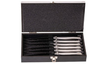 Blackwell Cuchillos para steak Laguiole - Hoja Raw Black - Acero inoxidable - 6 Piezas