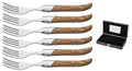 Tenedores de bistec Blackwell Laguiole - Madera de olivo - 6 piezas