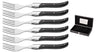 Tenedores de bistec Blackwell Laguiole - Madera de pakka - 6 piezas