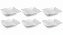 Platos hondos / Platos para pasta BonBistro Yong Squito 22 x 22 cm - Blanco - 6 unidades