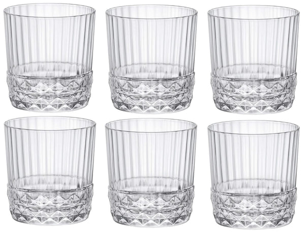 Copas de cóctel / vasos de whisky / vasos de agua Bormioli Rocco America 20's - 380 ml - 6 unidades