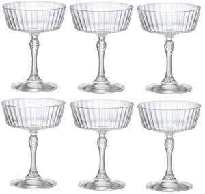 Copas de cóctel Bormioli Rocco America 20's - 270 ml - 6 unidades