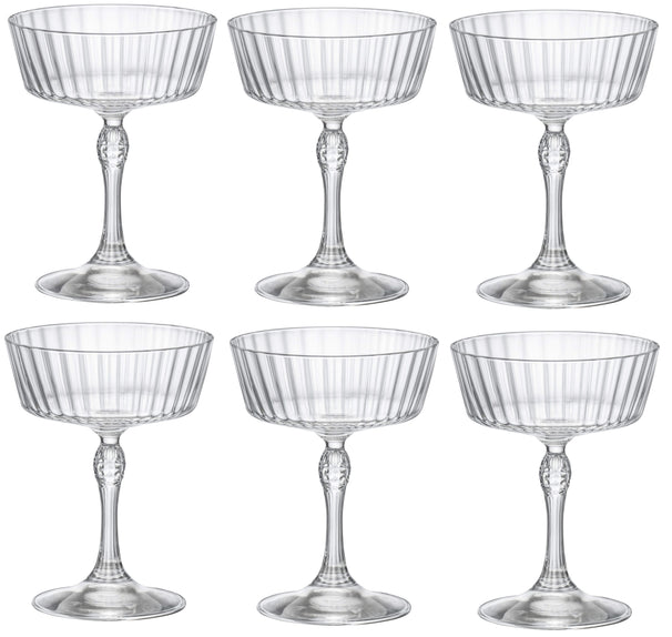 Copas de cóctel Bormioli Rocco America 20's - 270 ml - 6 unidades
