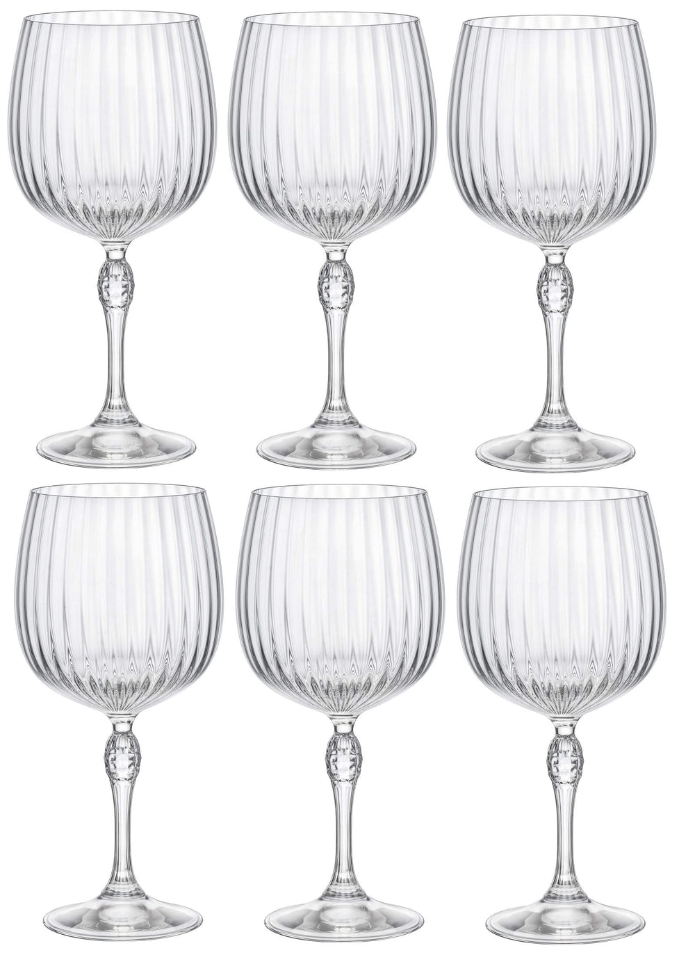 Bormioli Rocco Vasos para Gin Tonic America 20's - 740 ml - 6 unidades