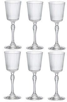 Copas de licor Bormioli Rocco America 20's 80 ml - 6 unidades