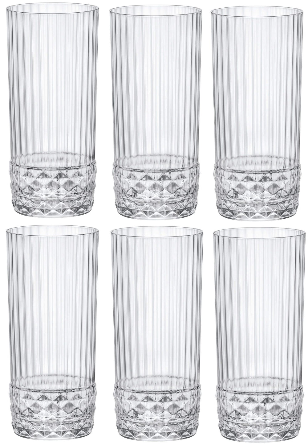 Vasos longdrink Bormioli Rocco America 20's - 490 ml - 6 unidades